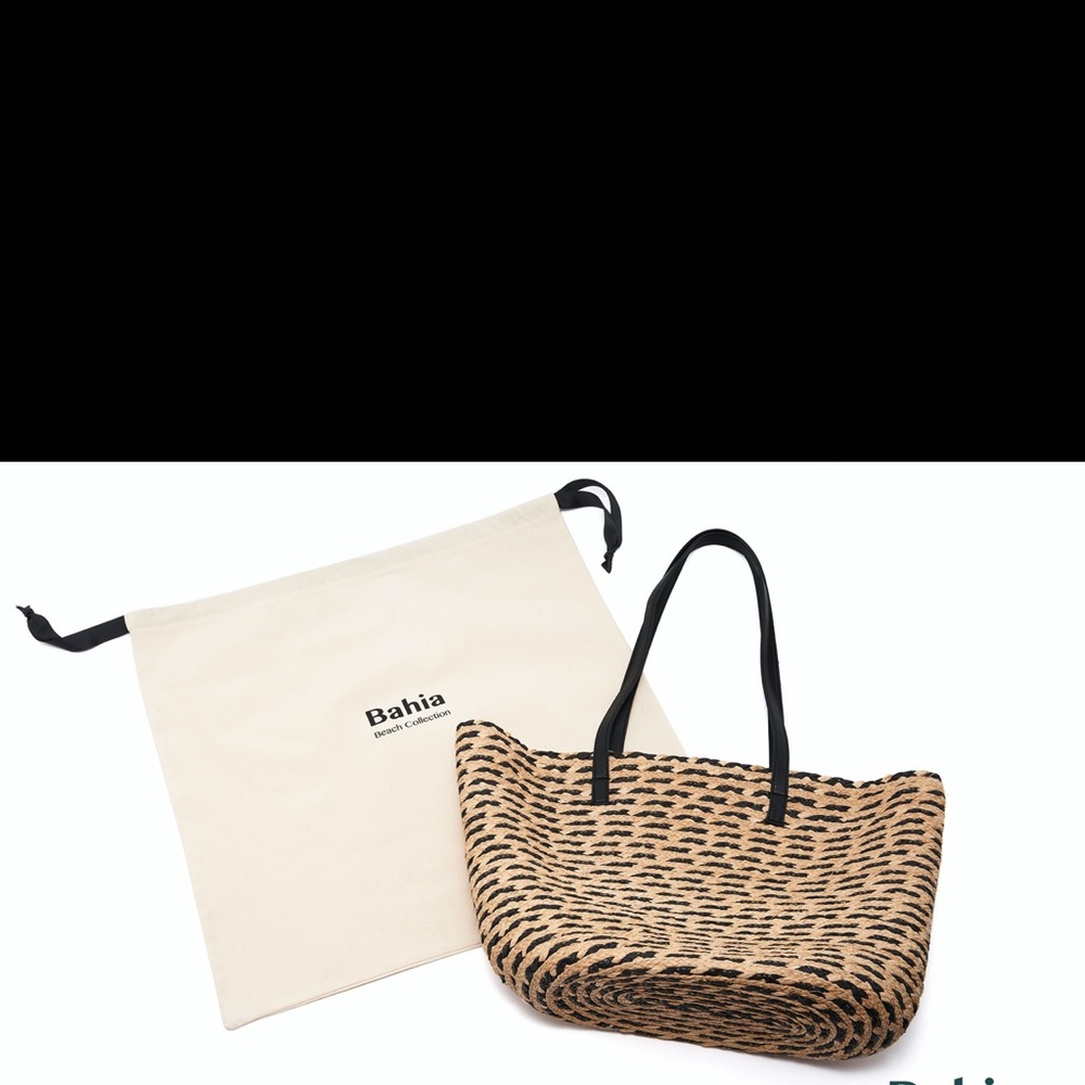 Bahia Lulabelle Raffia Patterned Beach Bag